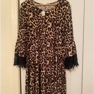 Leopard print dress.